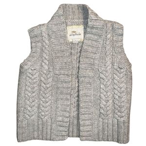 Bob Timberlake 100%wool Grey Knitted Vest Large